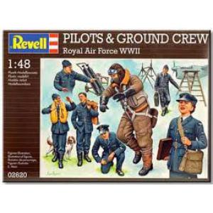 REVELL 02620 1/48 WW II英國.皇家空軍 飛行員&地勤工作人物 