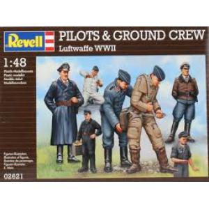 REVELL 02621 1/48 二戰德國.空軍 飛行員&地勤工作人物