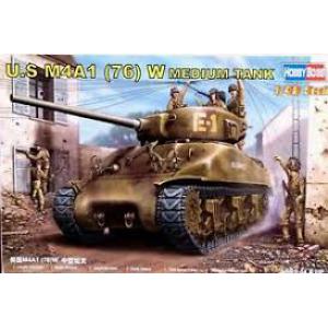 HOBBY BOSS 84801 1/48 WW II美國.陸軍 M4A1 (76)W'謝爾曼' 帶76mm主砲坦克