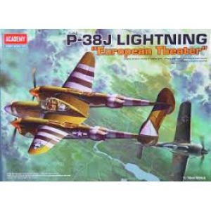 ACADEMY 12405 1/72 WW II美國.陸軍P-38J'閃電'戰鬥機/諾曼地戰役塗裝