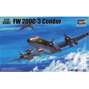 TRUMPETER 01637 1/72 WW II德國.空軍 福克.沃夫公司Fw 200C-3'禿鷹'轟炸機