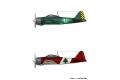 PLATZ 057997-KHK-72-6 1/72 WW II日本.帝國海軍 三菱公司'零式'21型戰鬥機/荒野的壽飛行隊.烏加登/櫻丘騎士團用機式樣