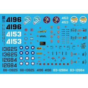元氣製造/GEN-48002 1/48 中華民國.空軍 TF-104G'星'戰鬥教練機適用東南亞及空優迷彩塗裝水貼紙