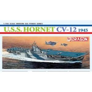 DRAGON 7085 1/700 WW II美國.海軍 CV-12'大黃蜂'航空母艦/1945年分