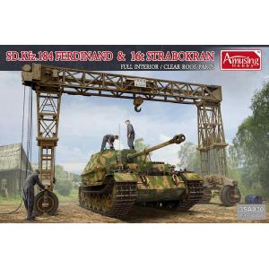 AMUSING HOBBY 35A030 1/35 團購.AMUSING HOBBY 35A030 1/35 WW II德國.陸軍 '斐迪南坦克殲擊車+吊車