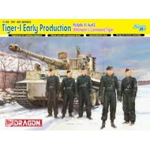 DRAGON 6730 1/35 WW II德國.陸軍 Pz.Kpfw.VI'老虎I'前期生產型坦克/魏特曼指揮老虎坦克樣式@@