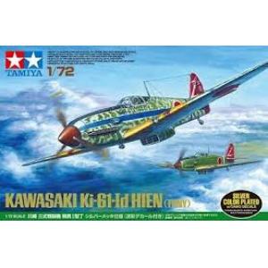 TAMIYA 25420 1/72 WW II日本.帝國陸軍 川崎公司 KI-61-Id'飛燕'I型丁戰鬥機/電鍍成型色