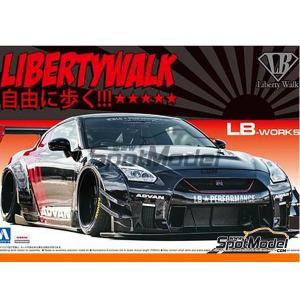 AOSHIMA 05592 1/24 LB改裝車廠 日產汽車R-35 GT-R type2 ver.2-35 GT-R type2 ver.2轎跑車
