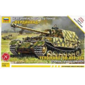 ZVEZDA 5041 1/72 WW II德國.陸軍 Sd.Kfz.184'斐迪南'坦克殲擊車/免膠水黏合.卡緊式模型