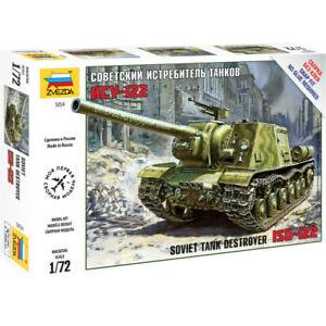 ZVEZDA 5054 1/72 WW II蘇聯.陸軍 ISU-122坦克殲擊車/免膠水黏合.卡緊式模型