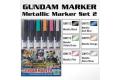 MR.HOBBY GMS-125 鋼彈適用金屬色馬克筆套組2/6色 GUNDAM METALLIC MAKER SET 2/6 COLOR