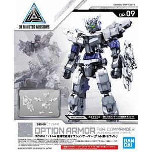 BANDAI 5058099 30分鐘任務系列--#OP-09 阿爾托適用白色指揮官型選配武裝 OPTION ARMOR FOR COMMANDER