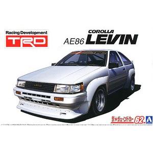 AOSHIMA 057988 1/24 豐田汽車 TRD AE86 LEVIN'卡蘿拉'N2轎跑車/1983年分