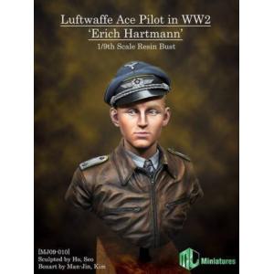 MJ MINIATURES MJ09-010 1/9 WW II德國.空軍 空戰英雄--埃里希.哈特曼 ERICH HARTMANN