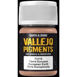 VALLEJO 73.119 色粉.PIGMENTS--歐洲土色 EUROPEAN EARTH