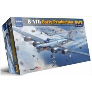 團購.HK MODELS 01F001 1/48 WW II美國.陸軍 波音公司B-17G'空中堡壘'早期生產型轟炸機