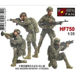 HOBBY FAN HF-750 1/35 中華民國.台灣陸軍 現代化步兵人物