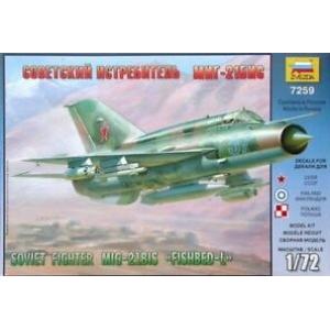 ZVEZDA 7259 1/72  蘇聯.空軍 米格公司 MIG-21BIS'魚床'戰鬥機@@