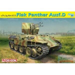 DRAGON 6899 1/35 WW II德國.陸軍 s.Pz.jg.Abt.653 Ausf.D'黑豹'D生產型防空炮車