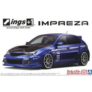 AOSHIMA 058756 1/24 速霸陸汽車 '硬皮鯊/IMPRAZA'STI轎跑車/2007年分式樣