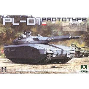 預先訂貨--TAKOM 2127 1/35 波蘭.OBRUM公司&英國.BAE公司 PL-01隱形坦克原型車