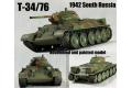 DRAGON 7601 1/72 WW II蘇聯.陸軍 T-34/76 1942年生產型帶鑄造砲塔坦克