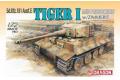 DRAGON 7251 二戰德國 Sd.Kfz.181Ausf.E'老虎I'中期生產型帶防磁刻紋坦克