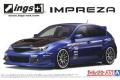 AOSHIMA 058756 1/24 速霸陸汽車 '硬皮鯊/IMPRAZA'STI轎跑車/2007年分式樣