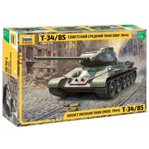 ZVEZDA 3687 1/35 WW II蘇聯.陸軍 T-34/85.1944年生產型坦克