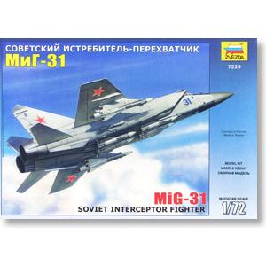 ZVEZDA 7229 1/72 蘇聯.空軍 米格公司 MIG-31'捕狐犬'戰鬥攔截機