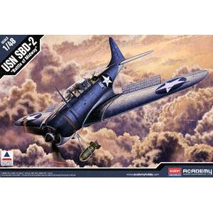ACADEMY 12335 1/48 WW II美國.海軍 SBD-2'無畏者'俯衝轟炸機/中途島之役式樣/限量生產