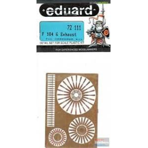 EDUARD 72-111 1/72 美國.空軍 洛克希德公司F-104G'星式'戰鬥機適用內排氣段金屬蝕刻片