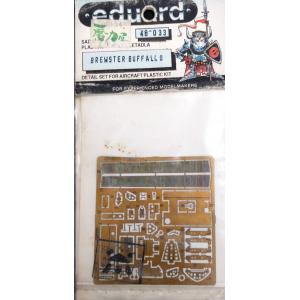 EDUARD 48-033 1/48 二戰美國.海軍 魯斯特公司F-2A'水牛式'戰鬥機適用金屬蝕刻片與儀表軟片