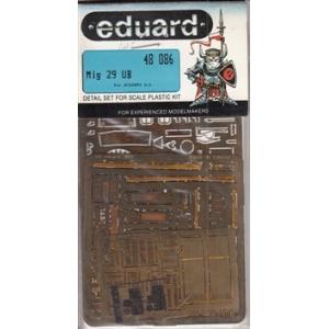 EDUARD 48-086 1/48 蘇聯.空軍 米格公司MIIG-UB'支點'戰鬥機適用金屬蝕刻片與儀表軟片