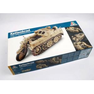 ITALERI 7404 1/9 WW II德國.陸軍 Sd.Kfz.2-HK 101型 半履帶摩托車