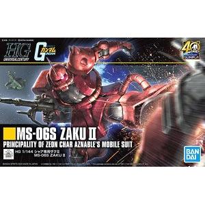 BANDAI 5060453 1/144 HGUC版--#234 MS-06s薩克II.夏亞專用機/鋼彈40年 ZAKU II CHAR AZNABLE's