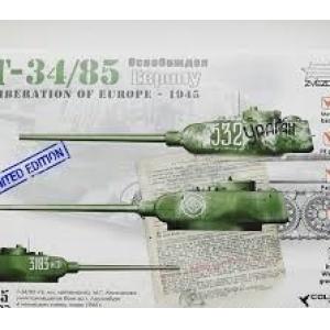 團購.ZVEZDA 35002 1/35 WW II蘇聯.陸軍 T-34/85坦克/1945年.歐洲戰役式樣/會場限定版@@