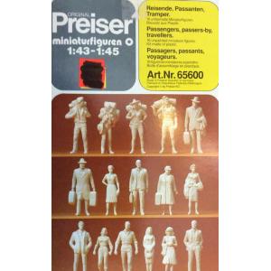 PREISER 65600 1/43-45 乘客及遊客人物 PASSENGERS & TRAVELLERS