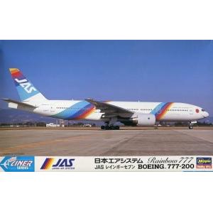 HASEGAWA 10419-ML-19 1/400 美國.波音公司 777-200客機/日本航空彩虹塗裝式樣/絕版停產