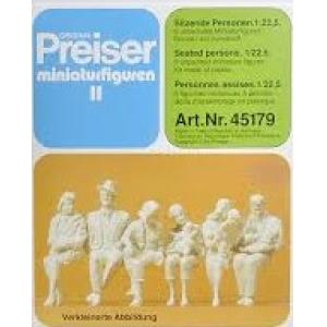 PREISER 45179 1/22.5 G規格--坐姿旅客人物