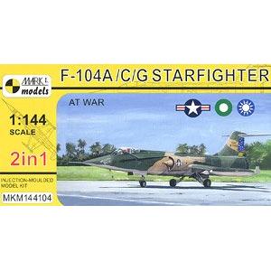 預先訂貨---MARK 1 MKM-144104 1/144 美國.洛克希德公司 F-104A/C/G'星式'戰鬥機/2架入