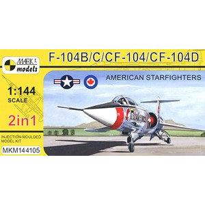 預先訂貨--MARK 1 MKM-144105 1/144 美國.洛克希德公司 F-104B/C/D/CF'星式'戰鬥教練機/2架入