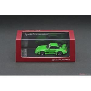 預先訂貨--IGNITION MODEL 89149 1/64 保時捷汽車 RWB 993跑車/金屬綠色