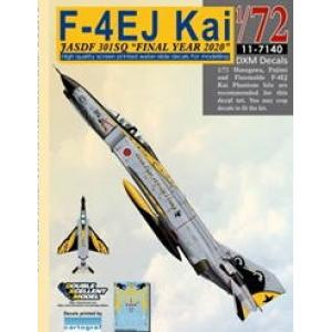 模力堂 DXM11-7140 1/72 日本.航空自衛隊 F-4EJ改'幽靈/鬼怪'戰鬥轟炸機適用301中隊'最後飛行2020年'