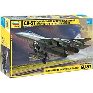 ZVEZDA 4824 1/48 俄羅斯.空軍 蘇霍伊公司.SU-57'重罪犯/FELON'第5代匿蹤戰鬥機