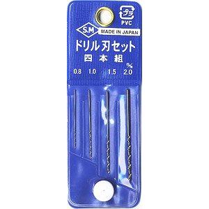 S.M./峰島工具 L-7A 4入鑽頭組(0.8/1.0/1.5/2.0mm) 4 DRILL BIT SET