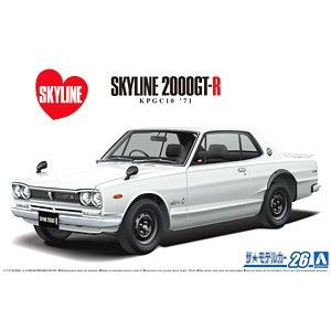 AOSHIMA 06106 1/24 日產汽車 KPGC10 '地平線/SKYLINE'HT2000GT-R轎跑車/1971年分