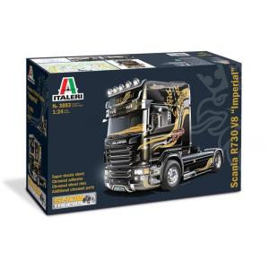 預先訂貨--ITALERI 3883 1/24 斯堪尼亞汽車 R730 V8'帝國'高頂拖車頭