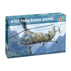 ITALERI 2774 1/48 美國.海軍 比亞賽奇公司 H-21C'飛行香蕉'砲艇直升機