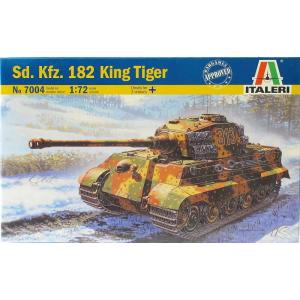ITALERI 7004 1/72 WW II德國.陸軍 Sd.Kfz.182'老虎II'帶亨舍爾砲塔重型坦克 